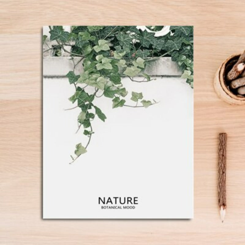 Nordic Nature Tropical Green Leaf - Canvas Wall Art Painting | Bowlift