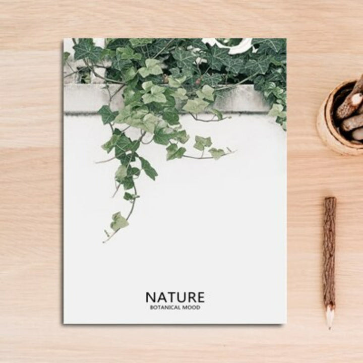 Nordic Nature Tropical Green Leaf - Canvas Wall Art Painting | Bowlift