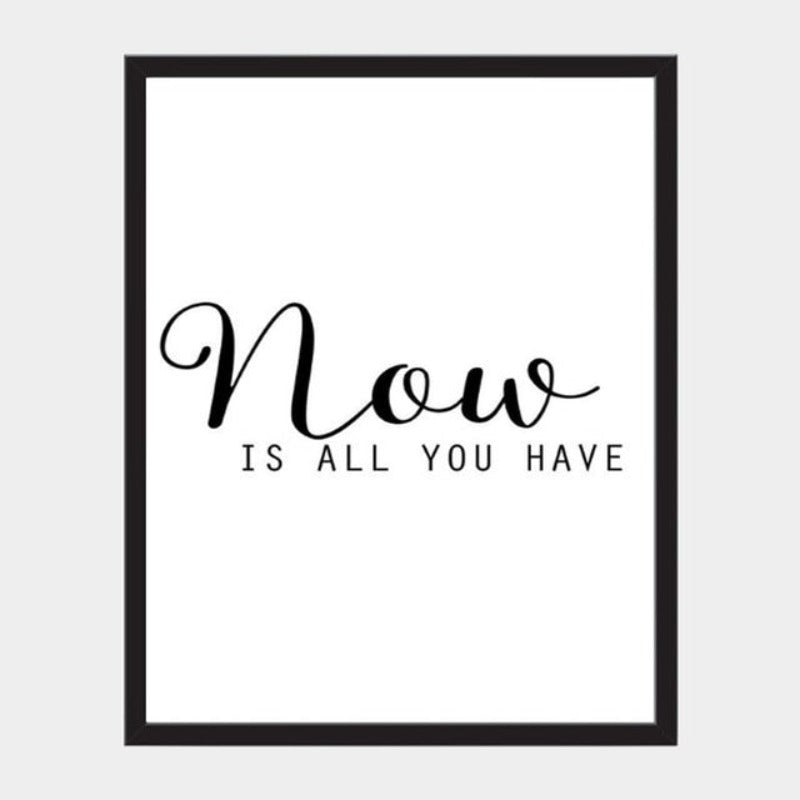 Black & White Nordic Inspiring Life Quotes - Canvas Wall Art Painting | Bowlift