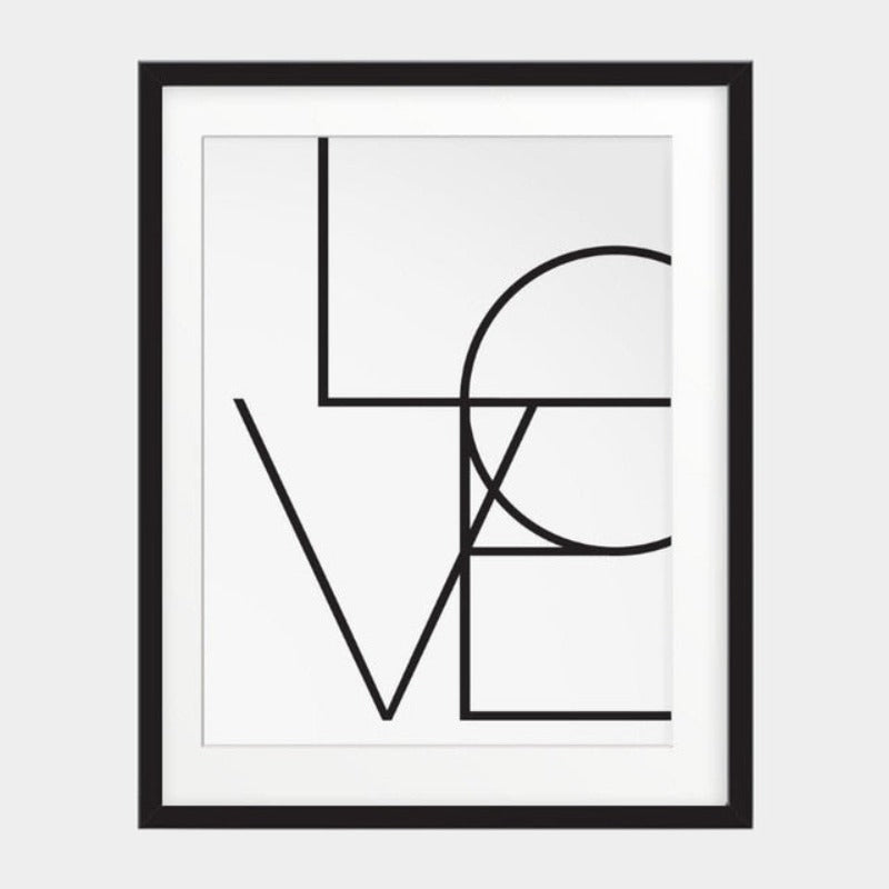 Black & White Nordic Inspiring Life Quotes - Canvas Wall Art Painting | Bowlift