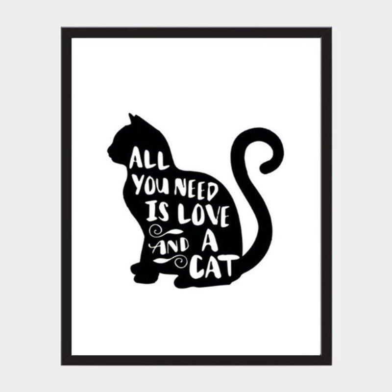 Black & White Nordic Inspiring Life Quotes - Canvas Wall Art Painting | Bowlift