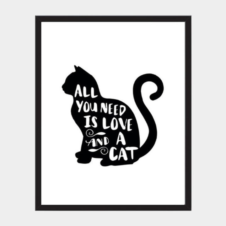 Black & White Nordic Inspiring Life Quotes - Canvas Wall Art Painting | Bowlift