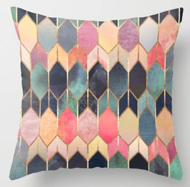 BowLift | Irregular Triangle Pattern Pillow Cases