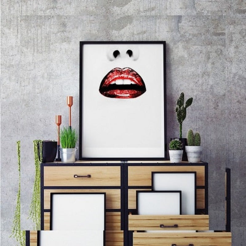Makeup Lipstick  - Canvas Wall Art Painting | Bowlift