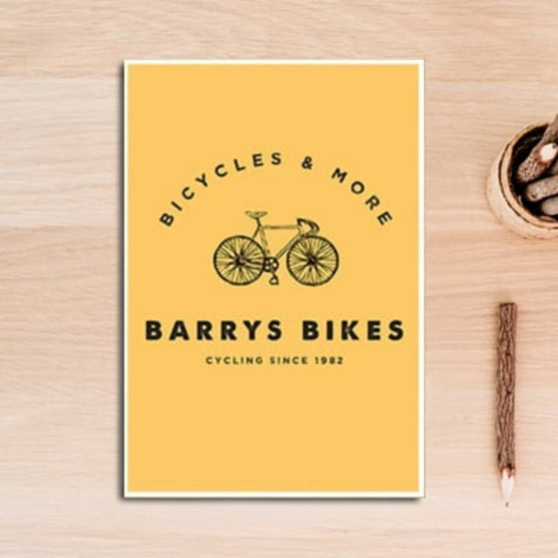 Nordic Modern Yellow Pumpkin Bicycle - Canvas Wall Art Painting | Bowlift