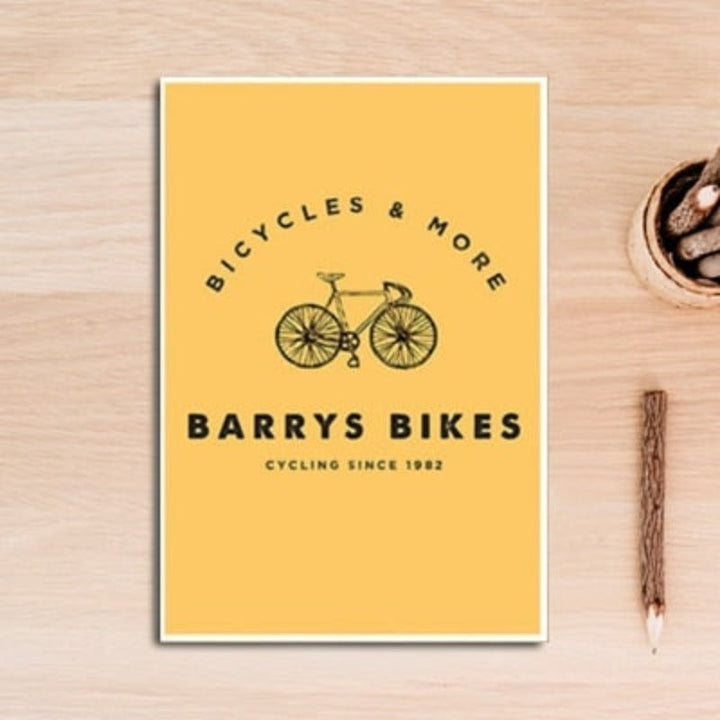 Nordic Modern Yellow Pumpkin Bicycle - Canvas Wall Art Painting | Bowlift