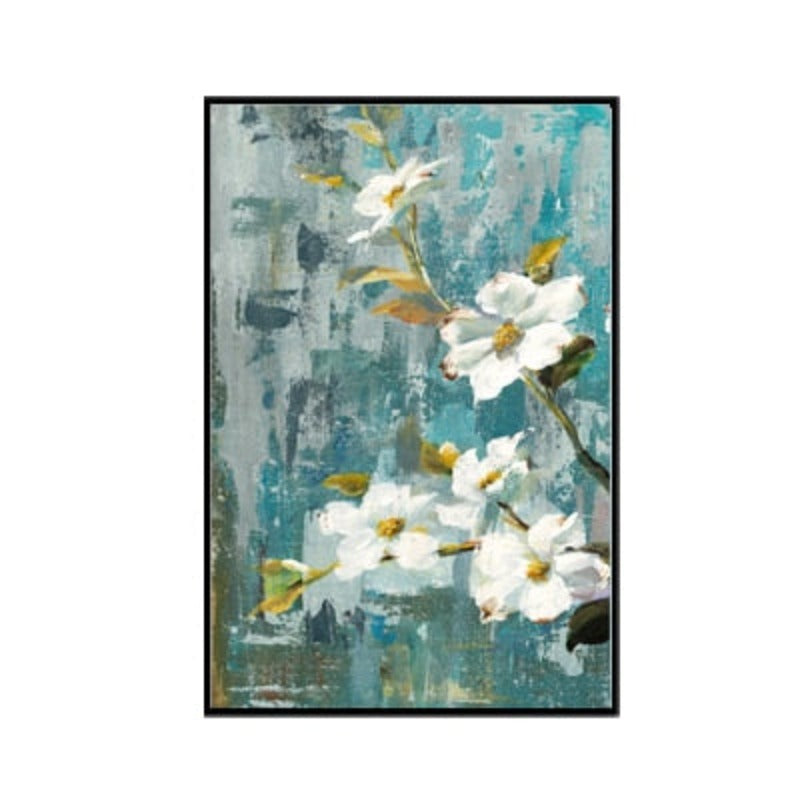 Apple White Flower Pictures - Canvas Wall Art Painting | Bowlift