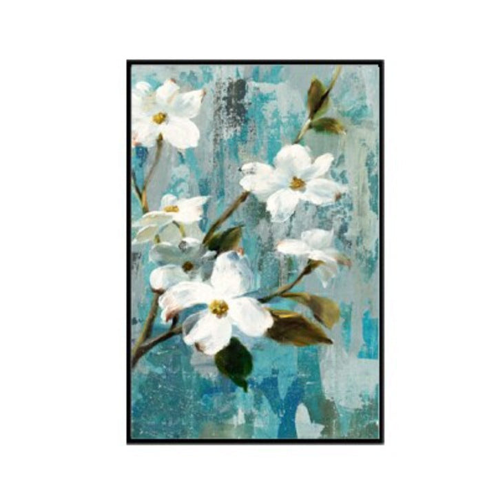 Apple White Flower Pictures - Canvas Wall Art Painting | Bowlift