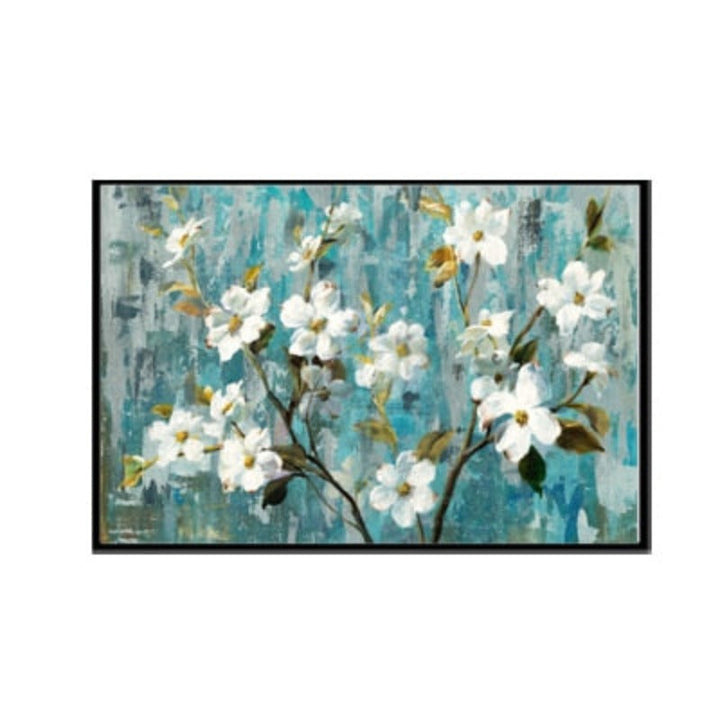 Apple White Flower Pictures - Canvas Wall Art Painting | Bowlift