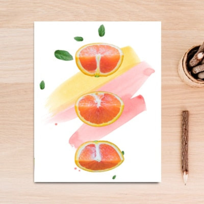 Inspirational Life Quotes Fruit Tea - Canvas Wall Art Painting | Bowlift