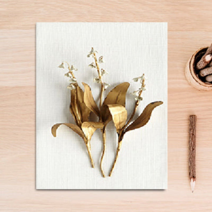 Modern Nordic Leaf Flower Poster - Canvas Wall Art Painting | Bowlift