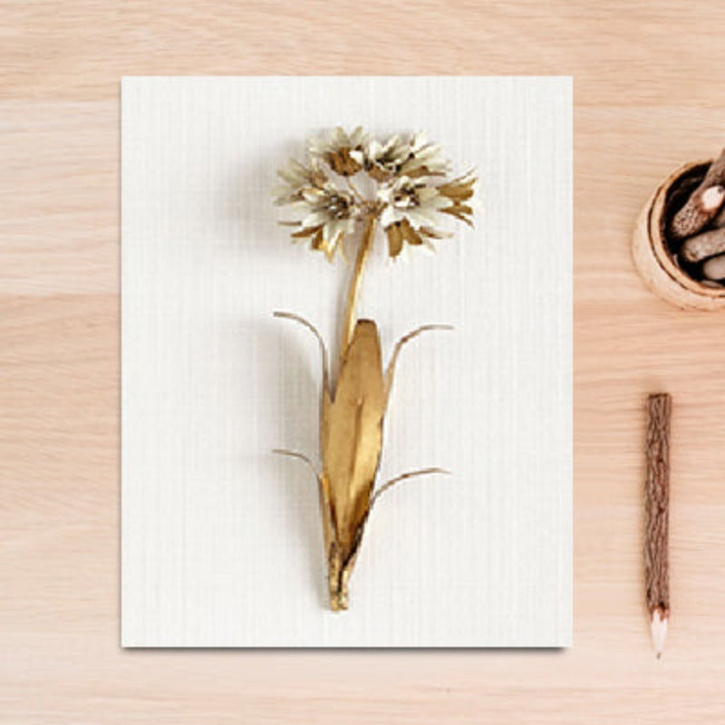 Modern Nordic Leaf Flower Poster - Canvas Wall Art Painting | Bowlift