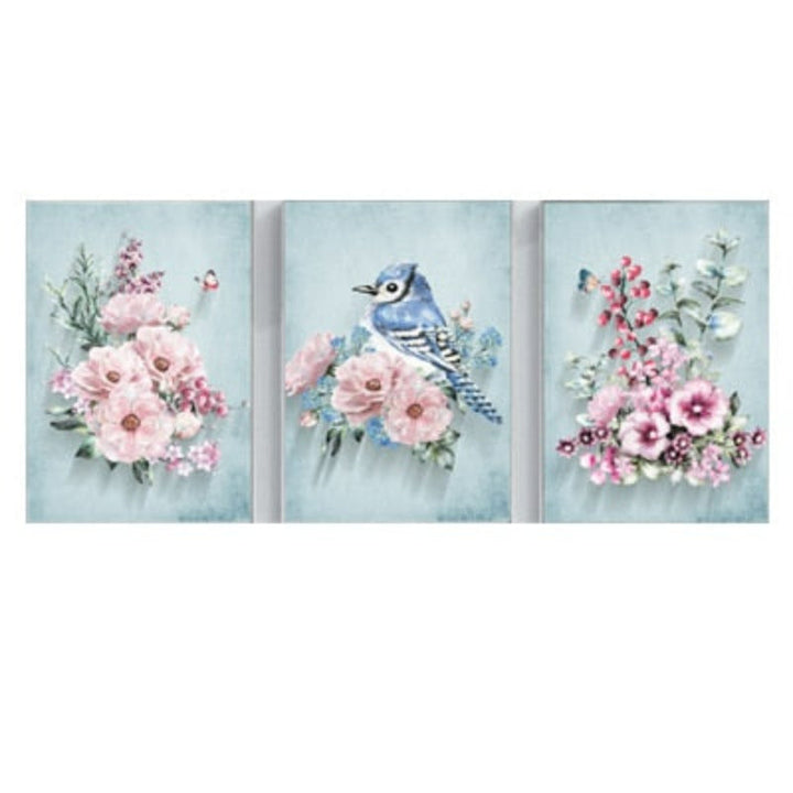 Nordic Pink Peony - Canvas Wall Art Painting | Bowlift