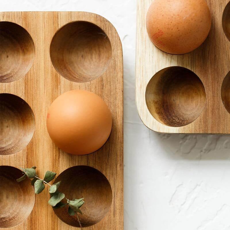 Wooden Japanese Style Egg Storage Box | Bowlift