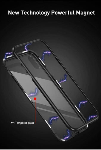 BowLift | 2019 New Magnetic Absorption Glass Cover Case for iPhone