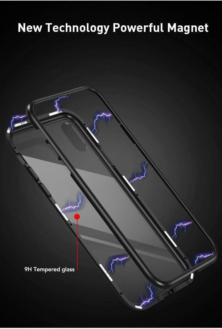 BowLift | 2019 New Magnetic Absorption Glass Cover Case for iPhone