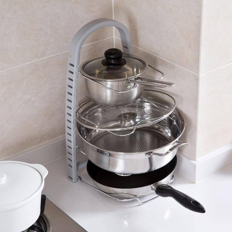 BowLift | Stainless Steel Pot Lid Rack Spoon Holder