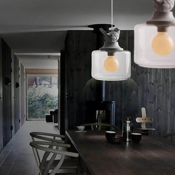 BowLift | Luxury Modern Glass Shade Creative Bird Chandelier Lamp