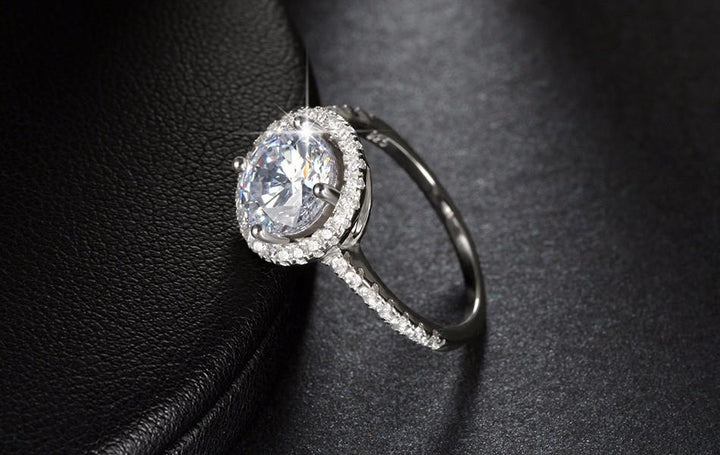 Circular Crystal Rim 1.4ct CZ Ring | Bowlift