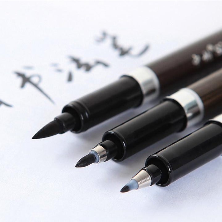 Calligraphy Brush Pens - 3 Pieces | Bowlift