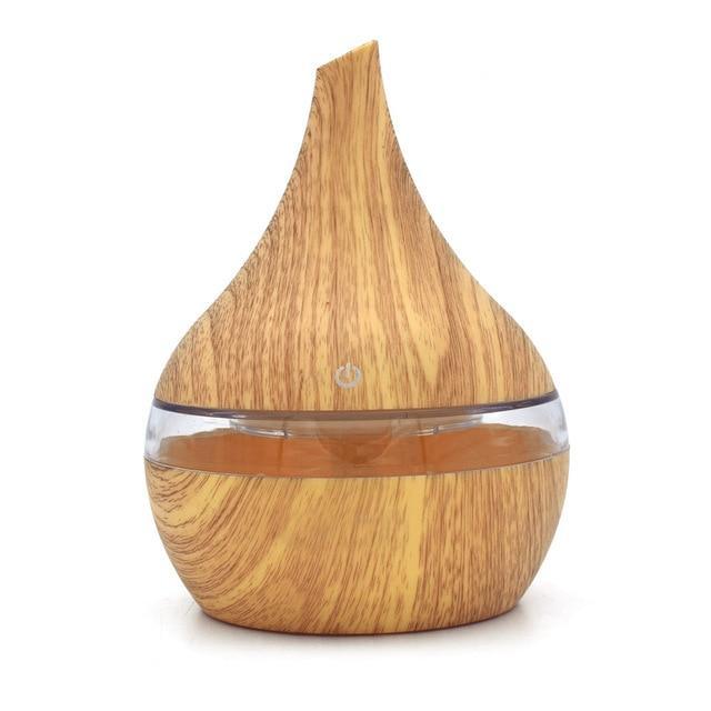 BowLift | Wood Grain Electric Air Humidifier Ultrasonic Essential Oil Diffuser