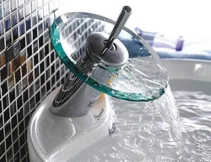 BowLift | Glass Circle WaterFall Tap Faucet