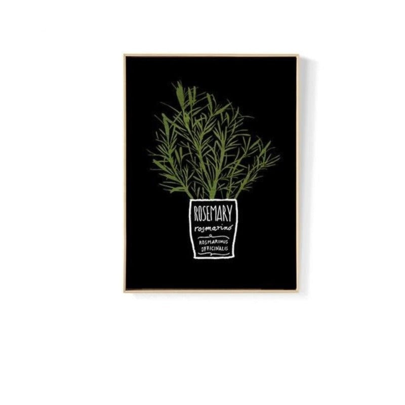 Potted Herbs - Canvas Walls Art Painting | Bowlift