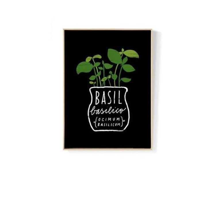 Potted Herbs - Canvas Walls Art Painting | Bowlift