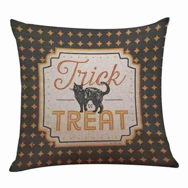 BowLift | Cotton Comfy Pumpkin Printed Halloween Pillow Cases