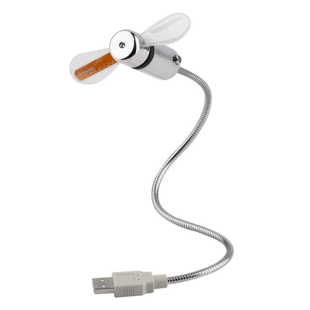 USB Mini Fan with LED Time | Bowlift