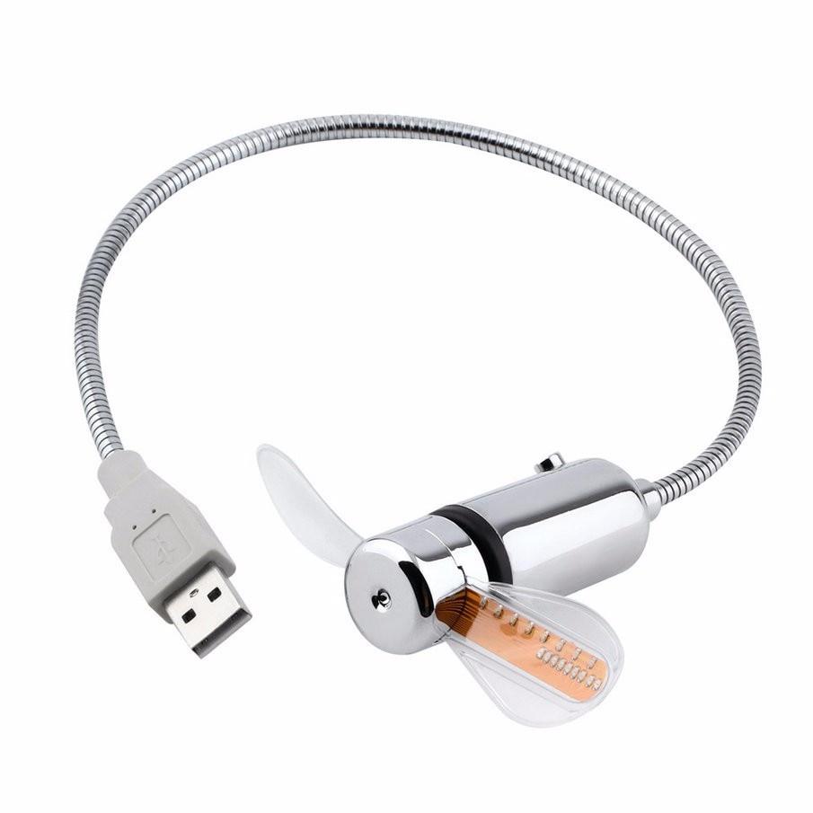 USB Mini Fan with LED Time | Bowlift