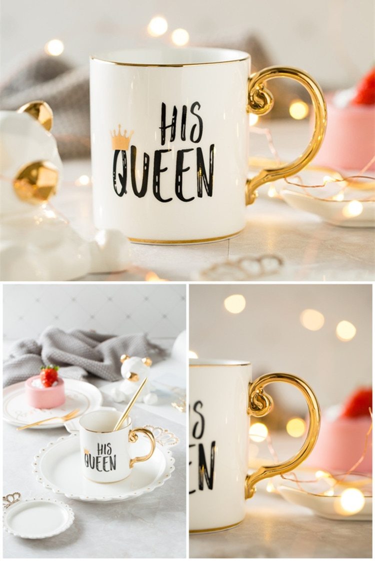 Luxury King & Queen Coffee Mugs | Bowlift
