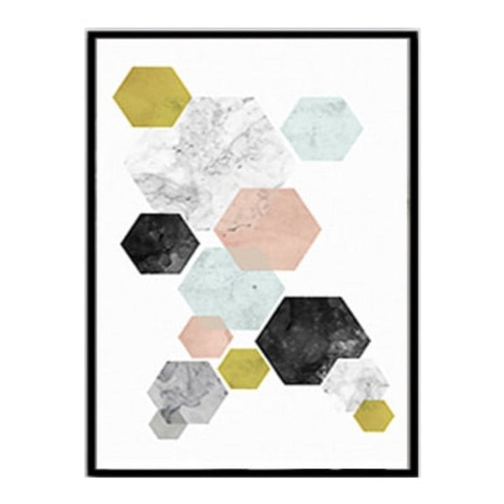 Modern Nordic Poster - Canvas Wall Art Painting | Bowlift
