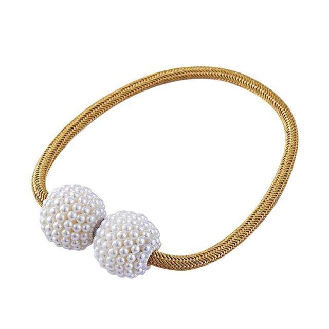 BowLift | Magnetic Curtain Tiebacks Pearl Beads