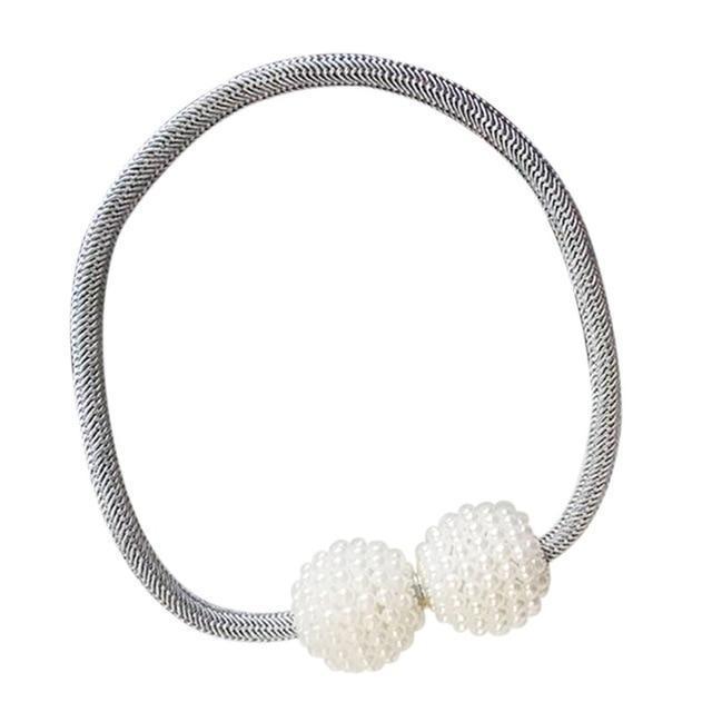 BowLift | Magnetic Curtain Tiebacks Pearl Beads