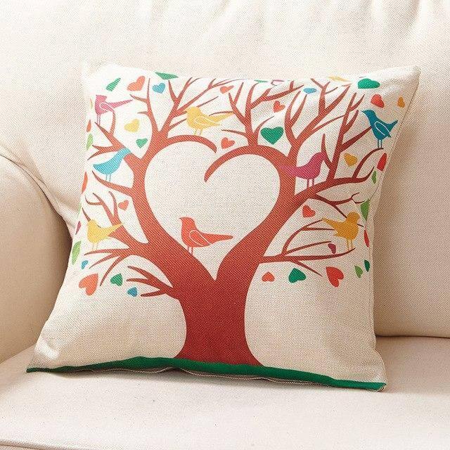 Decorative Tree Printed Home Cute Pillow Cases | Bowlift