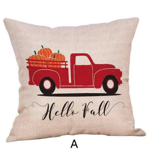 BowLift | Pumpkin Truck Halloween Fall Pillow Cases