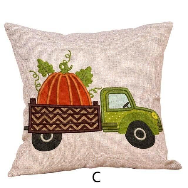 BowLift | Pumpkin Truck Halloween Fall Pillow Cases