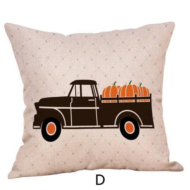 BowLift | Pumpkin Truck Halloween Fall Pillow Cases