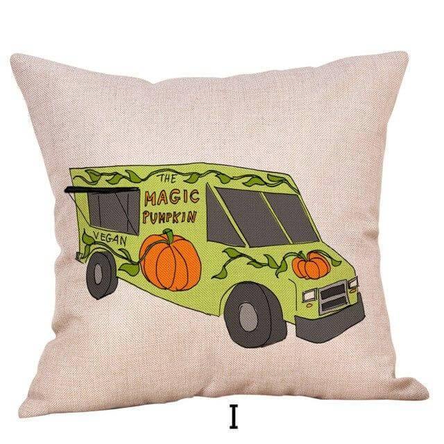 BowLift | Pumpkin Truck Halloween Fall Pillow Cases
