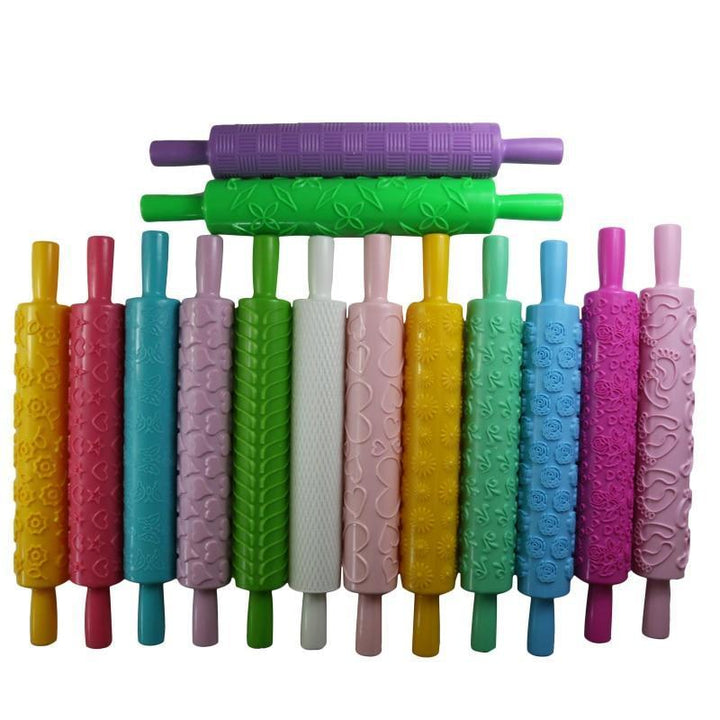 Colored 3D Pattern Rolling Pin | Bowlift
