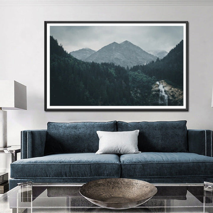 Mountain Landscape  - Canvas Wall Art Painting | Bowlift