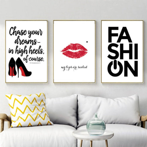 Dream In Heels - Canvas Wall Art Painting | Bowlift