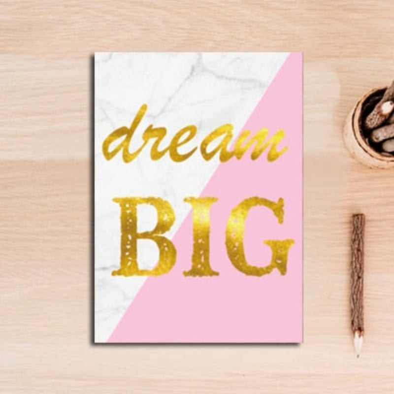 Modern Abstract Geometry Gold Letters - Canvas Wall Art Painting | Bowlift