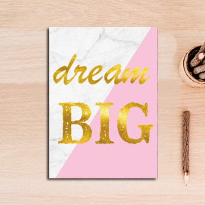 Modern Abstract Geometry Gold Letters - Canvas Wall Art Painting | Bowlift
