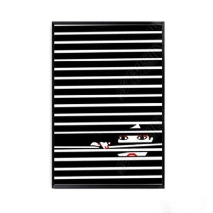 Fashion Women Abstract Kiss Poster Voyeur - Canvas Wall Art Painting | Bowlift