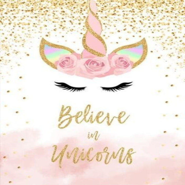 Pink Gold Unicorn - Canvas Wall Art Painting | Bowlift
