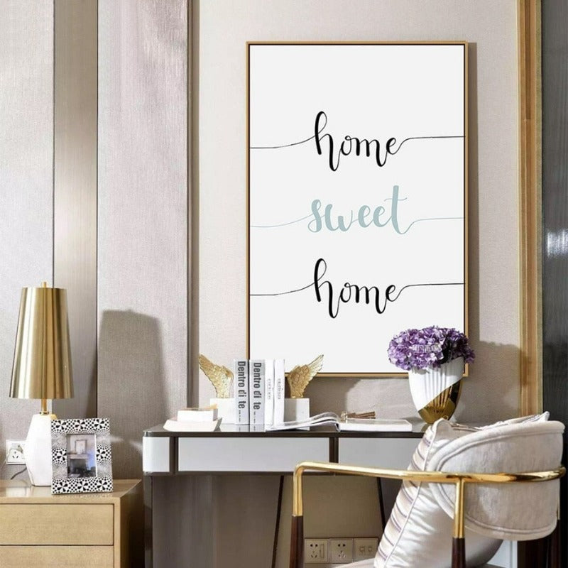 Nordic Home Sweet Home Dandelion Poster - Canvas Wall Art Painting | Bowlift