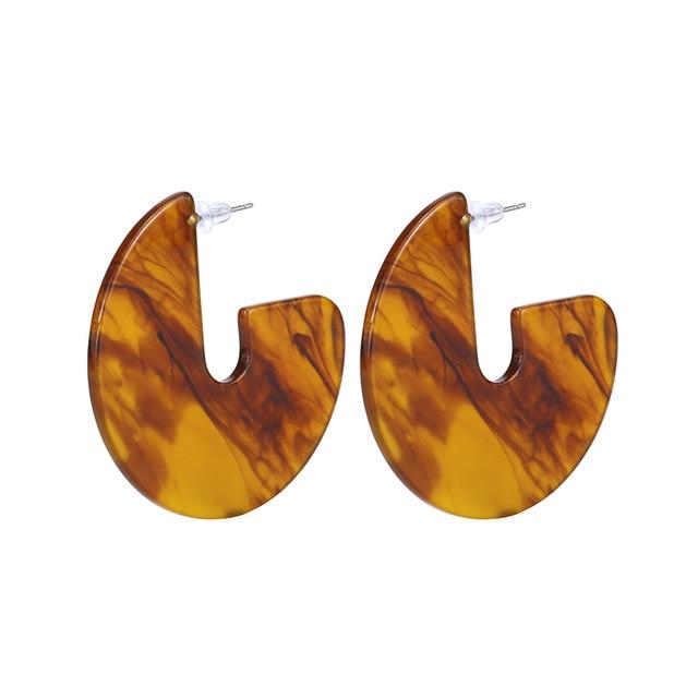 Nora - Flat Semi Hoop Earrings | Bowlift