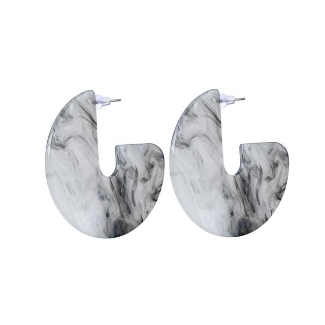 Nora - Flat Semi Hoop Earrings | Bowlift